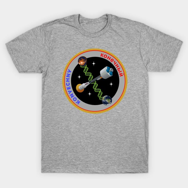 RELATIVITY PODCAST: Konyechny Mission Patch T-Shirt by RELATIVITY